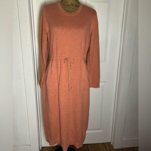 J. Jill Long Sleeve Knit Dress in Peach